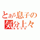 とある息子の気分上々（興奮状態）