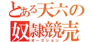 とある天六の奴隷競売（オークション）