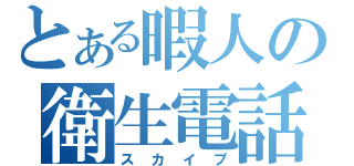 とある暇人の衛生電話（スカイプ）