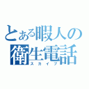 とある暇人の衛生電話（スカイプ）