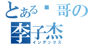 とある帅哥の李子杰（インデックス）