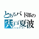 とあるバド部の宍戸夏波（メイルリーダー）