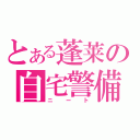 とある蓬莱の自宅警備（ニート）