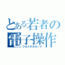 とある若者の電子操作（フルメタルロック）