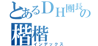 とあるＤＨ團長の楷楷（インデックス）