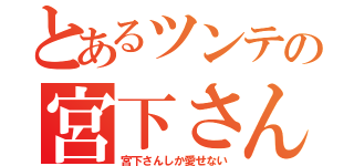 とあるツンテの宮下さん（宮下さんしか愛せない）