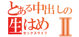 とある中出しの生はめⅡ（セっクスライフ）