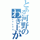 とある河野のわき上がり（しゃしゃり）