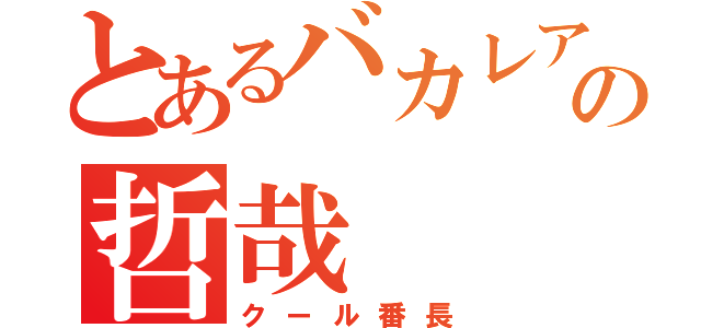 とあるバカレアの哲哉（クール番長）