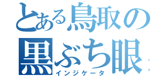 とある鳥取の黒ぶち眼鏡（インジケータ）