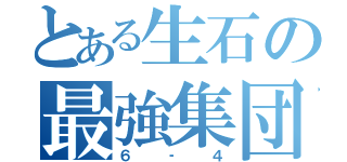 とある生石の最強集団（６‐４）