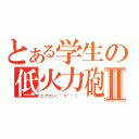 とある学生の低火力砲Ⅱ（エアガン（゜∀゜；） ）