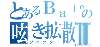 とあるＢａｌｅｔの呟き拡散Ⅱ（ツイッター）