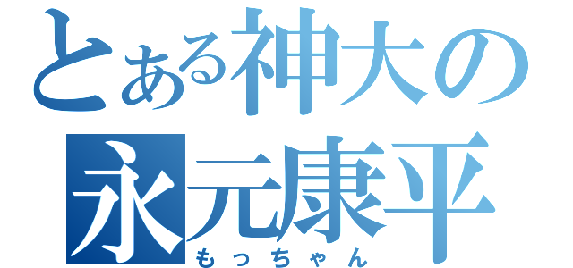 とある神大の永元康平（もっちゃん）