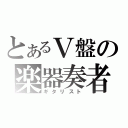 とあるＶ盤の楽器奏者（ギタリスト）