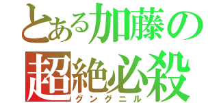 とある加藤の超絶必殺（グングニル）