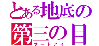 とある地底の第三の目（サードアイ）