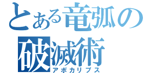 とある竜弧の破滅術（アポカリプス）