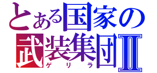 とある国家の武装集団Ⅱ（ゲ　リ　ラ）