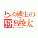 とある越生の野呂稜太（オカマじゃねぇよ！）