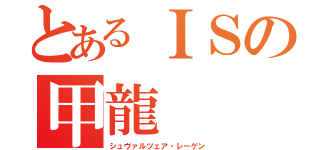 とあるＩＳの甲龍（シュヴァルツェア・レーゲン）