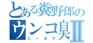 とある糞野郎のウンコ臭いⅡ（ニーオナ）