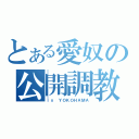 とある愛奴の公開調教（ｉｎ ＹＯＫＯＨＡＭＡ）