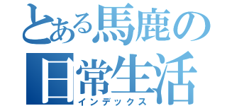 とある馬鹿の日常生活（インデックス）