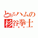 とあるハムの杉谷拳士（元気印）