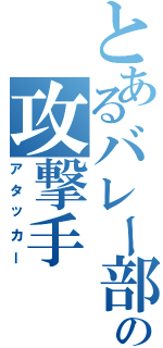 とあるバレー部の攻撃手（アタッカー）