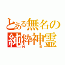 とある無名の純粋神霊（純孤）