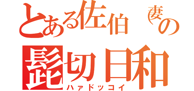 とある佐伯（妻）の髭切日和（ハァドッコイ）