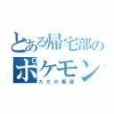 とある帰宅部のポケモン活動（ただの厳選）