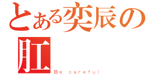 とある奕辰の肛門砲（Ｂｅ ｃａｒｅｆｕｌ）