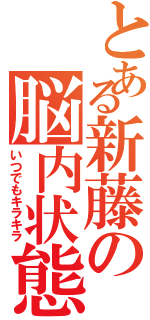 とある新藤の脳内状態（いつでもキラキラ）