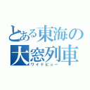 とある東海の大窓列車（ワイドビュー）