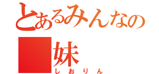 とあるみんなの　妹（しおりん）