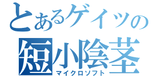 とあるゲイツの短小陰茎（マイクロソフト）