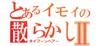 とあるイモイの散らかしⅡ（タイフーンヘアー）