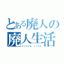 とある廃人の廃人生活（Ｃｒｏｃｋ ｌｉｆｅ）