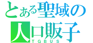 とある聖域の人口販子（ＴＧＢＵＳ）