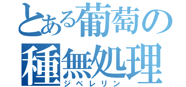 とある葡萄の種無処理（ジベレリン）