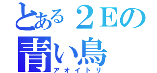 とある２Ｅの青い鳥（アオイトリ）