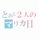 とある２人のマリカ日記（ふぇ？）