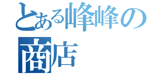 とある峰峰の商店（）