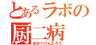 とあるラボの厨二病（おかべりんたろう）