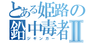 とある姫路の鉛中毒者Ⅱ（ジギンガー）