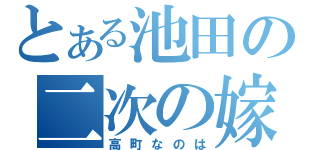 とある池田の二次の嫁（高町なのは）