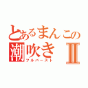 とあるまんこの潮吹きⅡ（フルバースト）