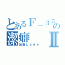 とあるＦ－３５の潔癖Ⅱ（滅菌しなきゃ）